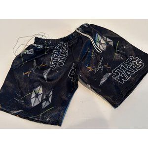Build-a-Bear Star Wars Pants, Black‎ with Ships and Logos, Elastic Waist